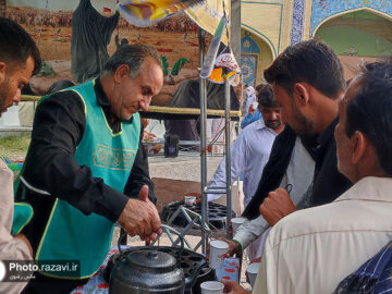 موکب خادمیاران رضوی در مجتمع میان راهی میرجاوه،