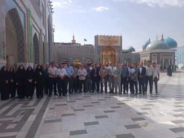 ارادت بی‌واسطه در دهه کرامت؛ اعزام جمعی از پرسنل به حرم رضوی در قالب «بر آستان مهر»